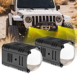 Senlo Automobile Mini Driving Light Dual Colo for Headlight Auxiliary Spotlight Lamp ATV Scooter Moto Fog Light Accessories 12V