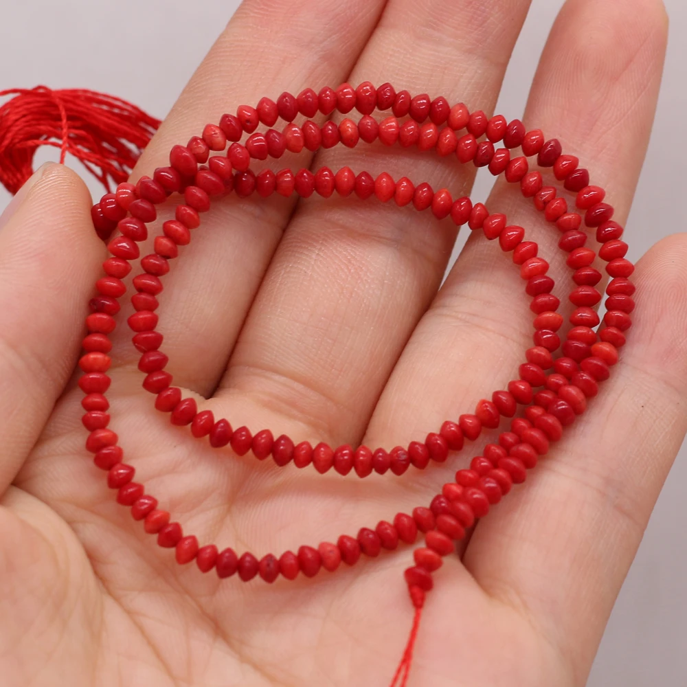 Natural Coral Beads Geometry Shape Spaced Isolated Loose Beaded for Jewelry Making DIY Personality Bracelet Necklace Accessories