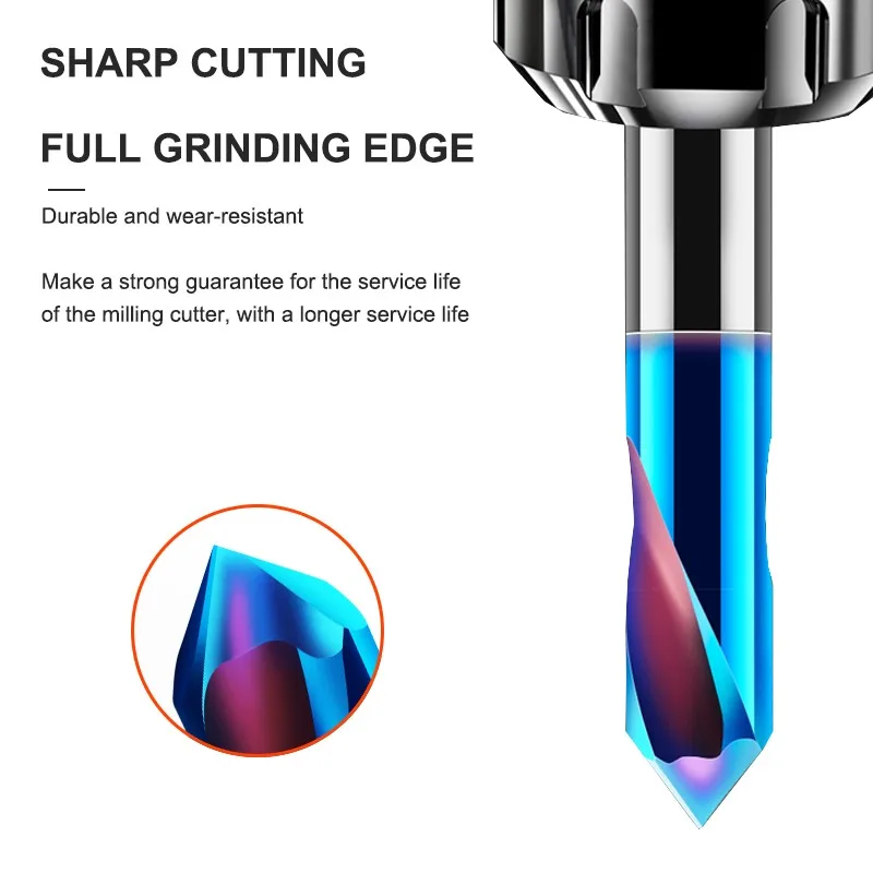 AZZKOR HRC65 CNC Tungsten Steel Center Point Drill For Stainless Steel Aluminum 90 Cemented Carbide Centering Drill Bit Tool