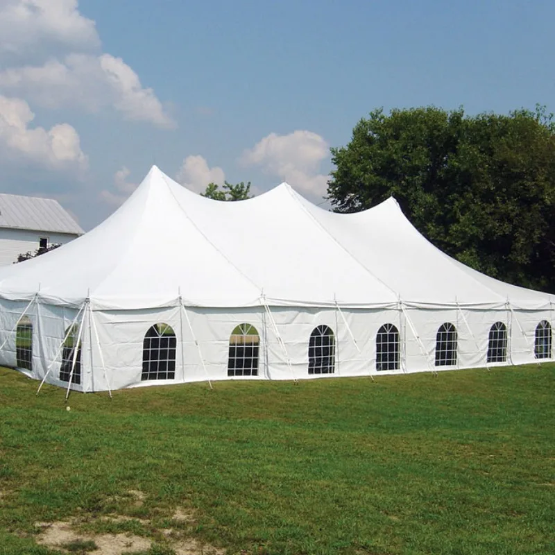 300 People Outdoor Tents For Events High Peak Pole Wedding Party Tents Festival Tent With Sidewalls