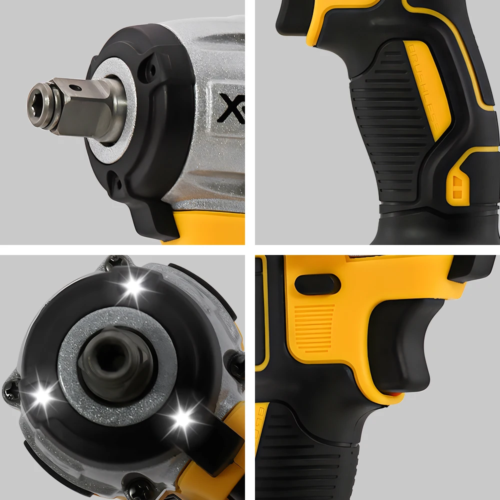 Imagem -05 - Dewalt-chave Recarregável Multifuncional sem Fio Durável Alta Eficiência Dcf880 203n.m Impacto