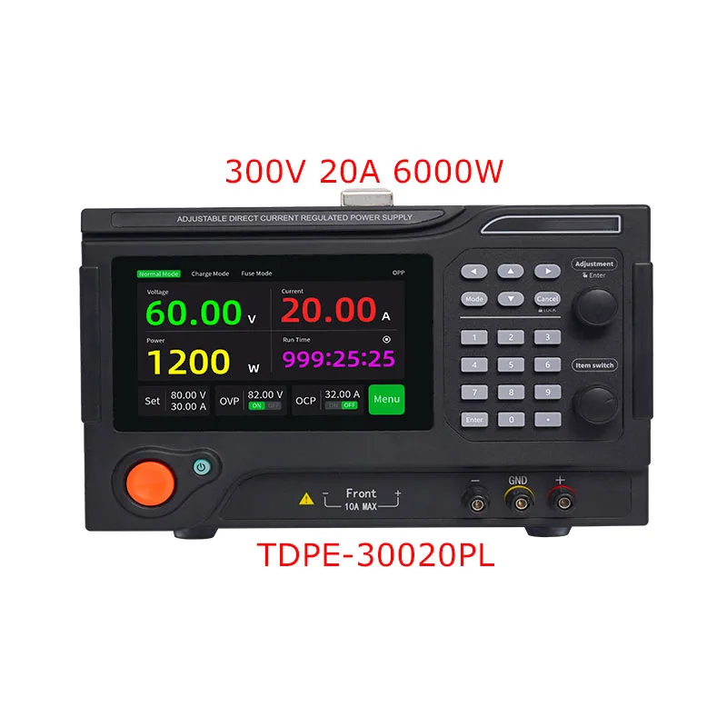 

TTLTES Adjustable 6000W DC Maintenance Switching Power Supply 20A 300V Memory Programmable Bench Lab Source For Aging 220V 50Hz