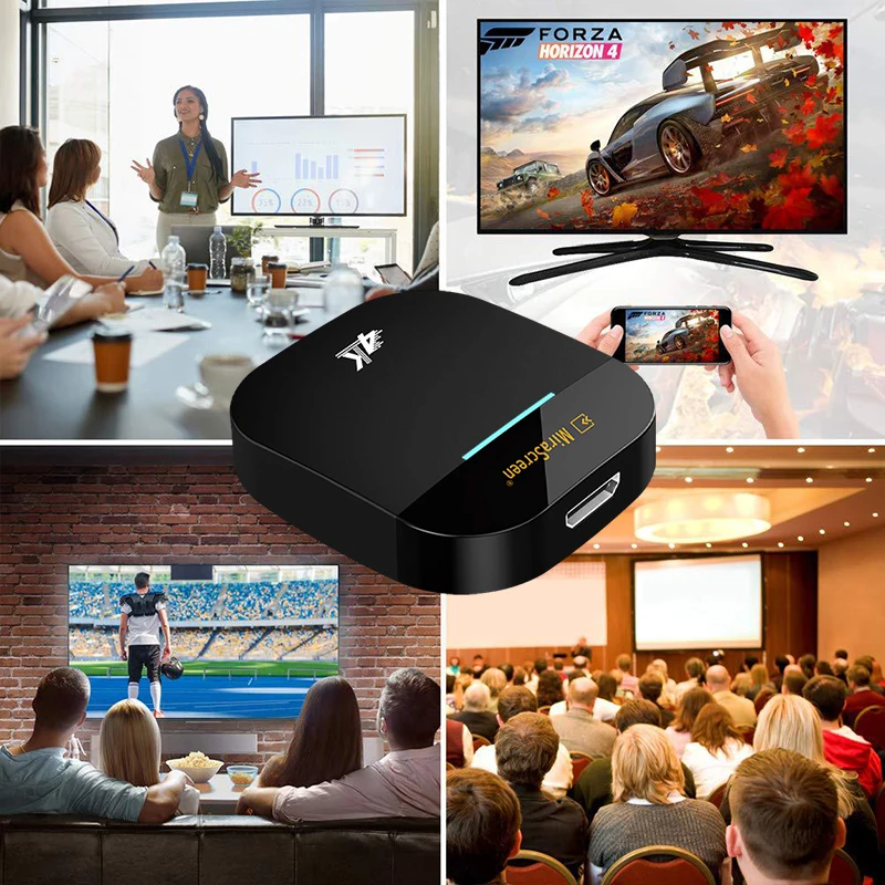 4K Mirascreen Wireless HDMI-compatible Miracast Airplay Smart Android Tv Stick 5G Wifi Display Receiver Mirrioring for Iphone PC