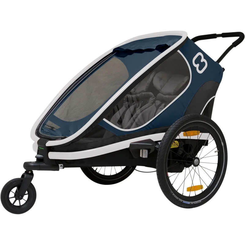 

Outback Two Seat Reclining Multi-Sport Child Bike Trailer Stroller (Jogger Wheel Sold Separately)