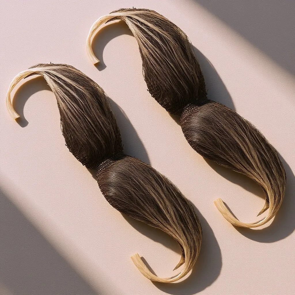 2Pcs Realistic Mustache False Beard Simulation Facial Hair for Cosplay Party Masquerade Performance Halloween Adult Men Costume