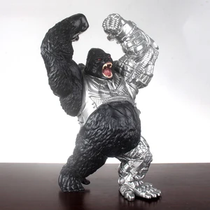 Mechanische weiche Gummi -King -Kong -Actionfigur, Monster Battle Model, Gorilla Spielzeug, Geschenkdekoration, 5 Bewegungsgelenke, neu, 2024 8 Hauptverkaufsgummi Monkey - №8