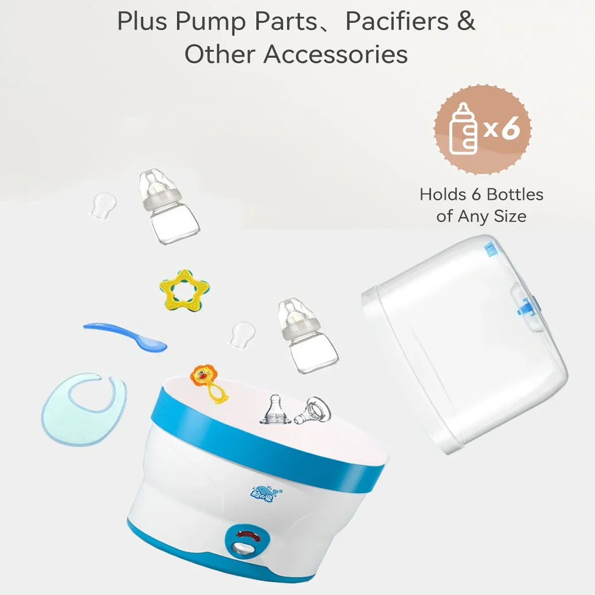 Large Capacity Baby Feeding Bottle Sterilizers with Automatic Power Off Control Baby Accessories EU AU Plug Baby Accessories