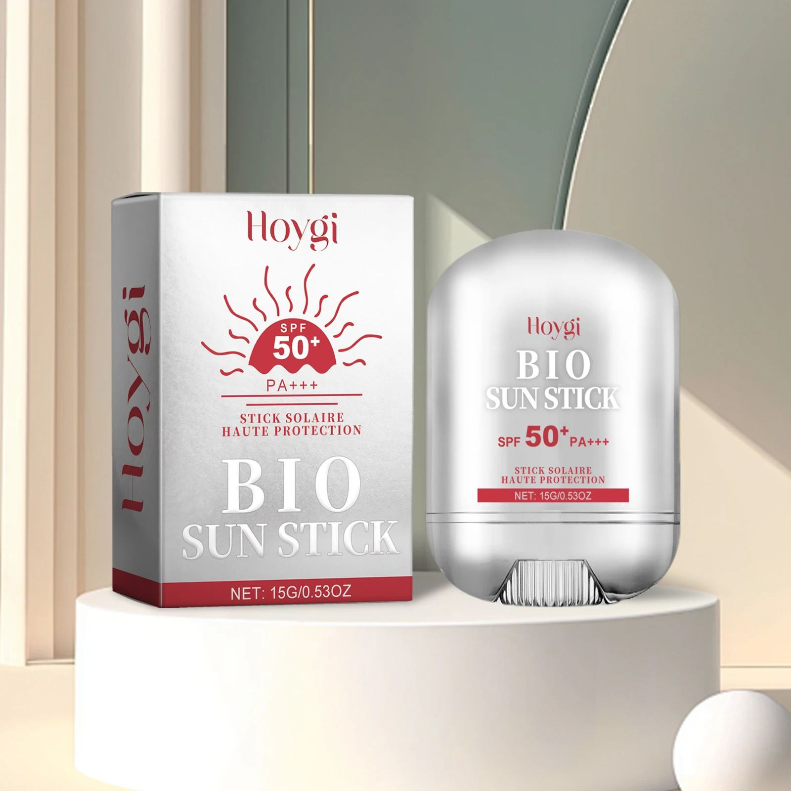 

Солнцезащитный стик Hoygi BIO SPF50+ PA+++ – Высокая степень защиты для лица и тела, удобен для путешествий