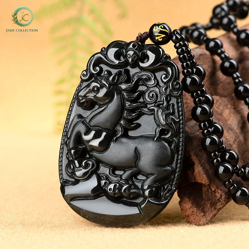 NaturalaJadeite and dark jade zodiac animal pendants: rat, ox, tiger, rabbit, dragon, snake, horse, sheep, monkey, chicken, dog,