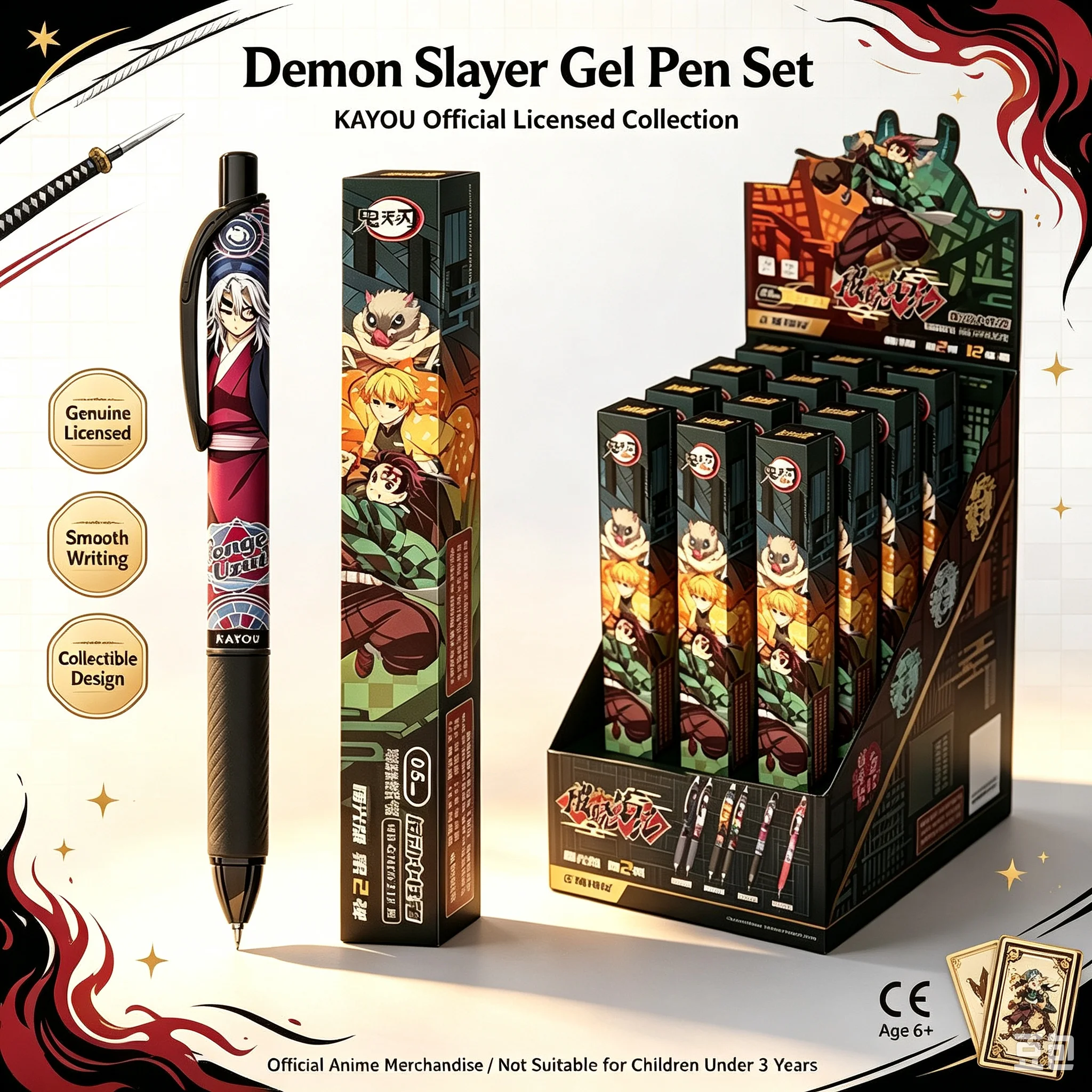 Anime Merchandise Licensing - Kayou Blind Box Retractable Gel Pen