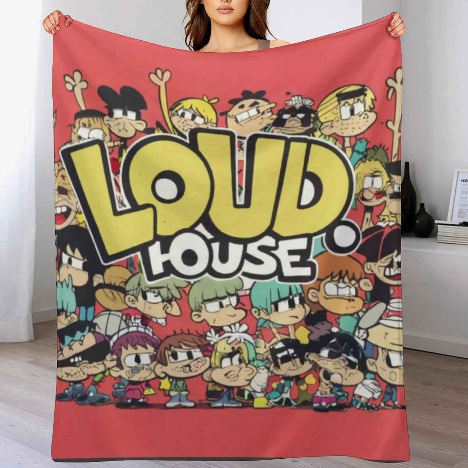 Manta de felpa suave Loud House, ideal como regalo de inauguración de casa
