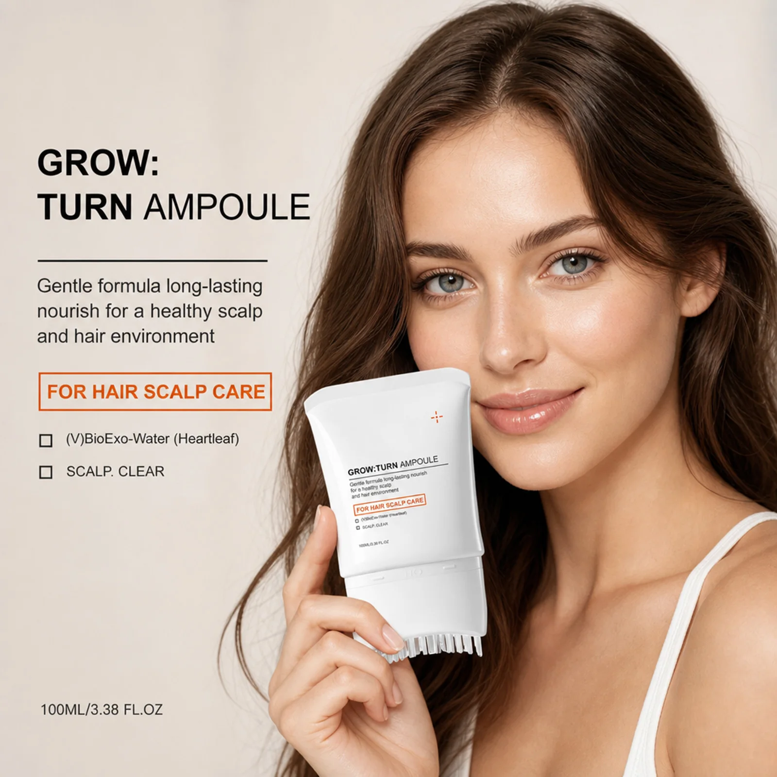 GROW:TURN Ampoule Scalp Serum Strengthen Hair Root Anti Hair Tired Scalp Nourishing Treatment for Scalp Massage Care Serum