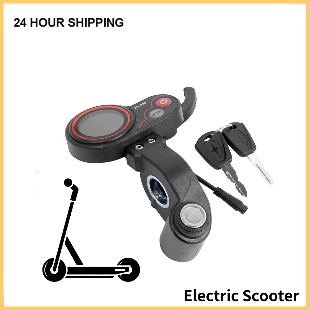 

Electric Scooter ZQ-100 Mileage Meter 6 Pin Dashboard Throttle For LED Display Instrument With Key Speed Adjustable Accessories