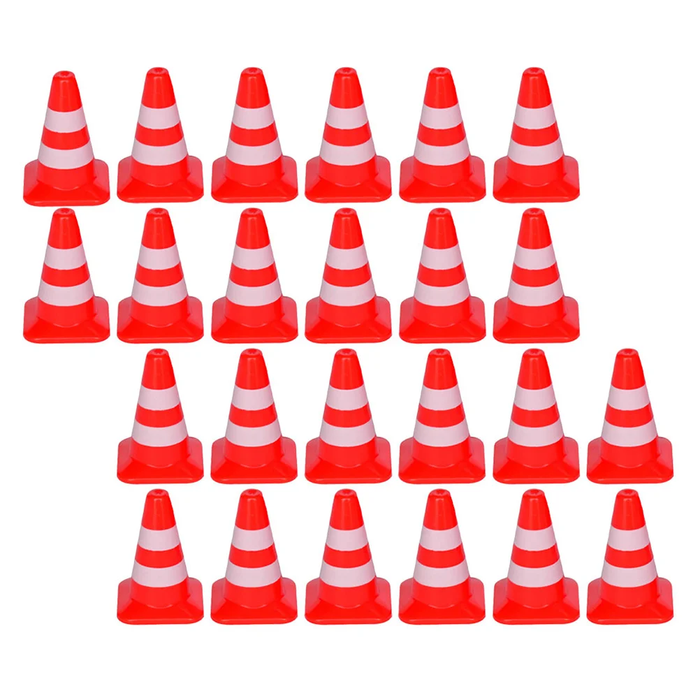 35 Pcs Children's Transportation Toys for Kids Mini Roadblock Barricade Abs Simulation Traffic Sign