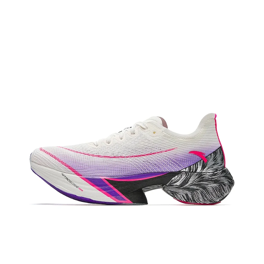 

Anta C10 Pro нескользящие и дышащие низкие марафонские кроссовки женские белые фиолетовые розовые 122445574-6