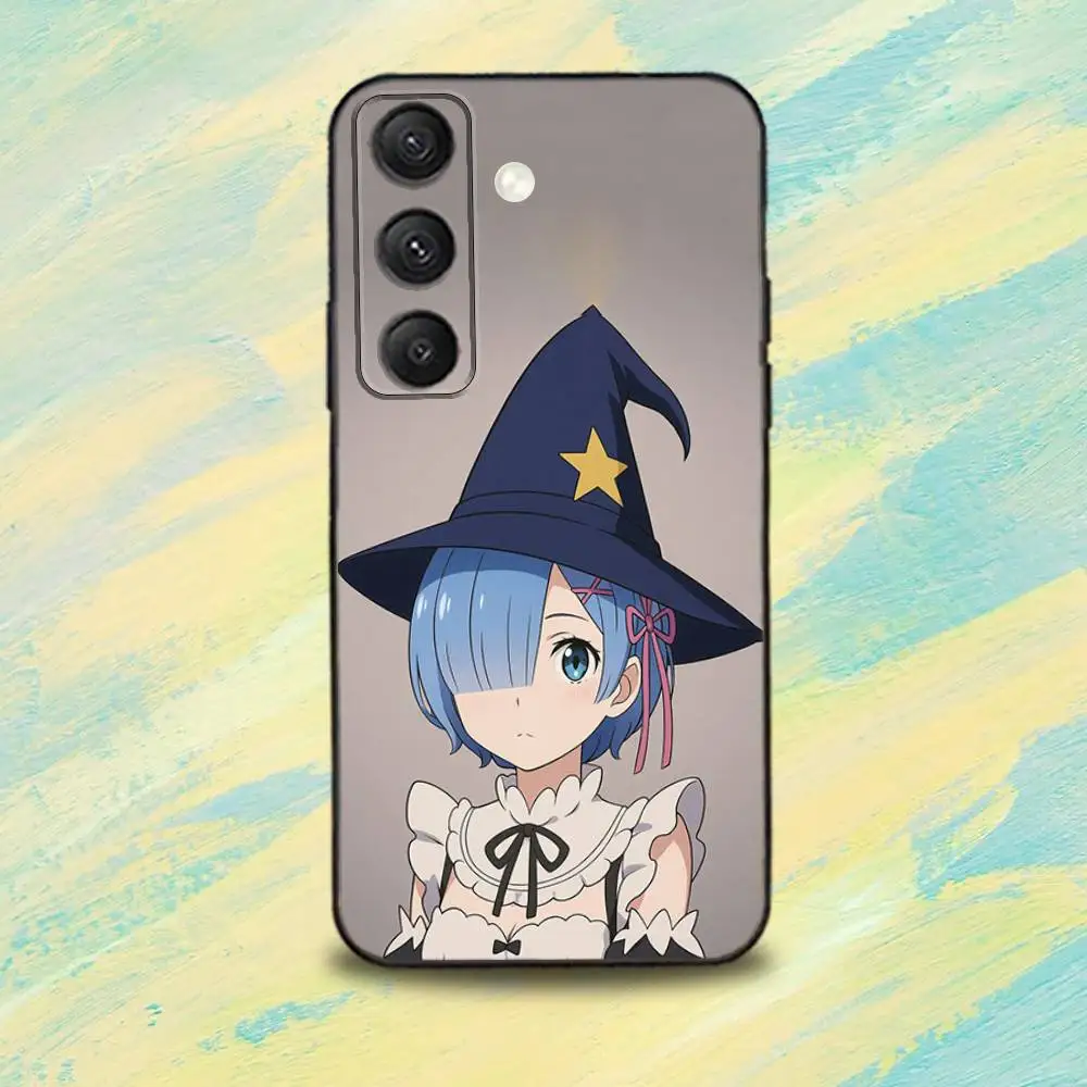 Anime R-Re ZeroS Rem-S Phone Case For Samsung S25,S24,S10,S22,S21,S20,S23,Ultra,Plus,Lite,FE,Soft Silicone Black Cover