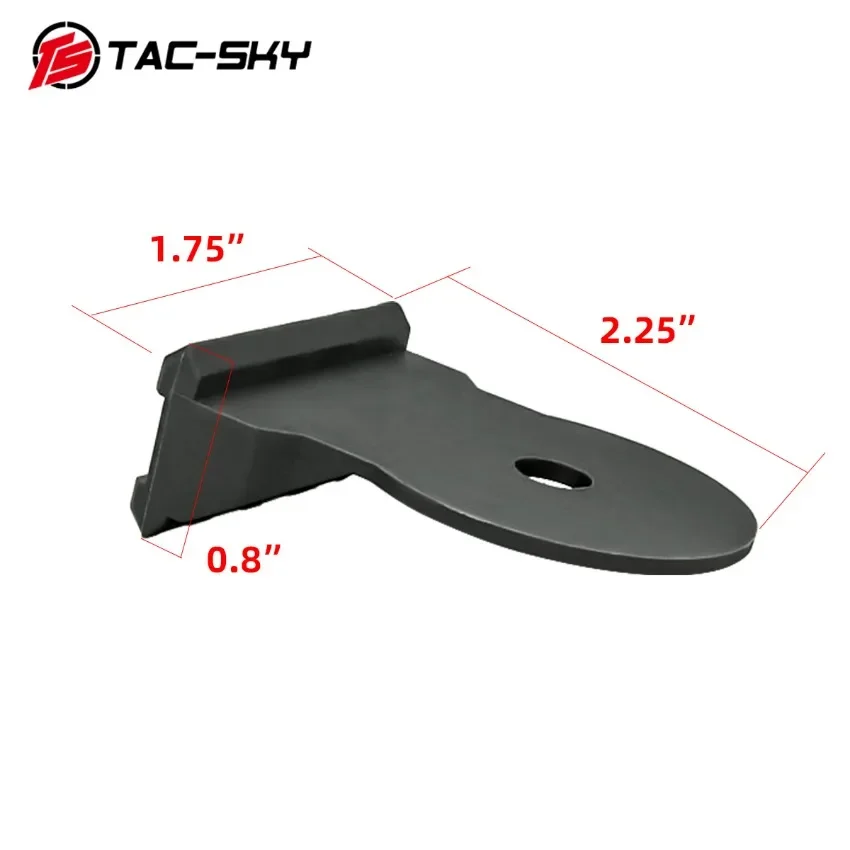 TS TAC-SKY Tactical Light Mounting Accessories for PELTO Tactical Headset COMTAC ARC Rail Adapter Helmet Mount DE