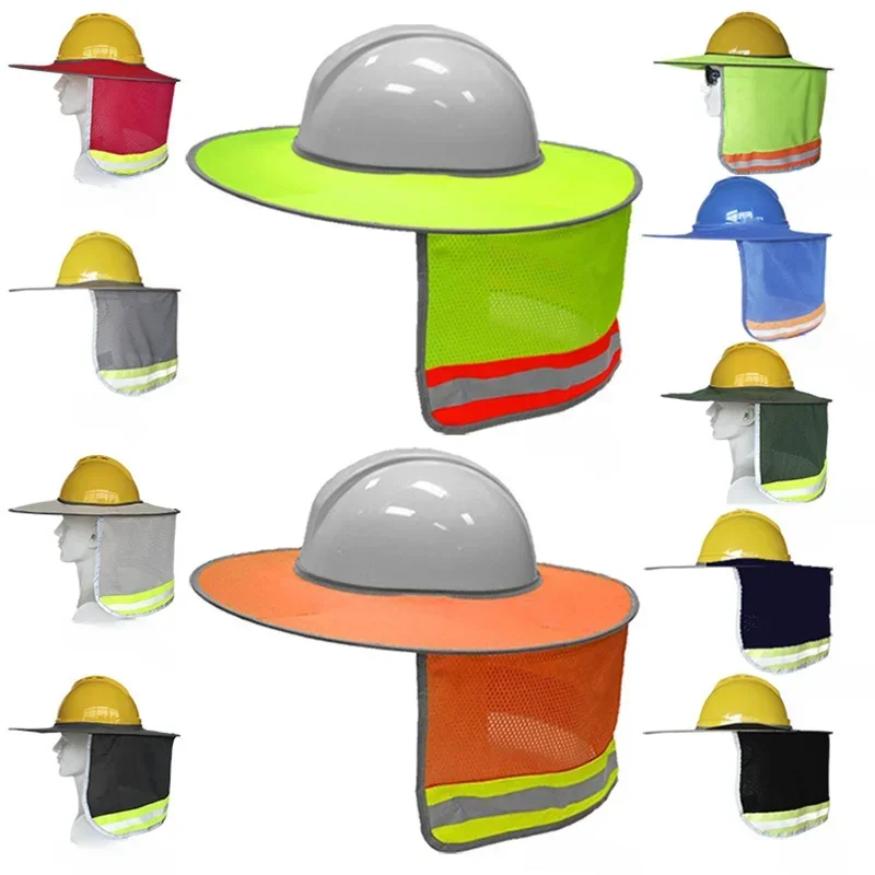Hard Hat Neck Shield Reflective Protection for Construction Workers, Prevent Sunburn, Summer Sun Shade