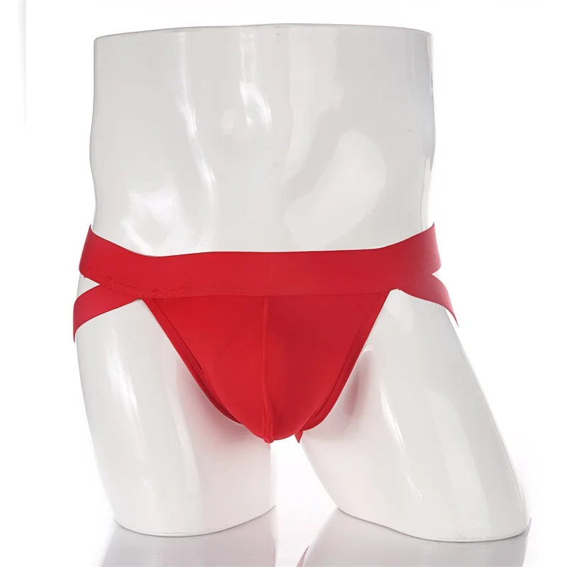 

Men Athletic Jockstrap Cotton Underpants Fitness Sports Underwear Breathable Bulge Pouch Jock Strap Thong Hombre Workout
