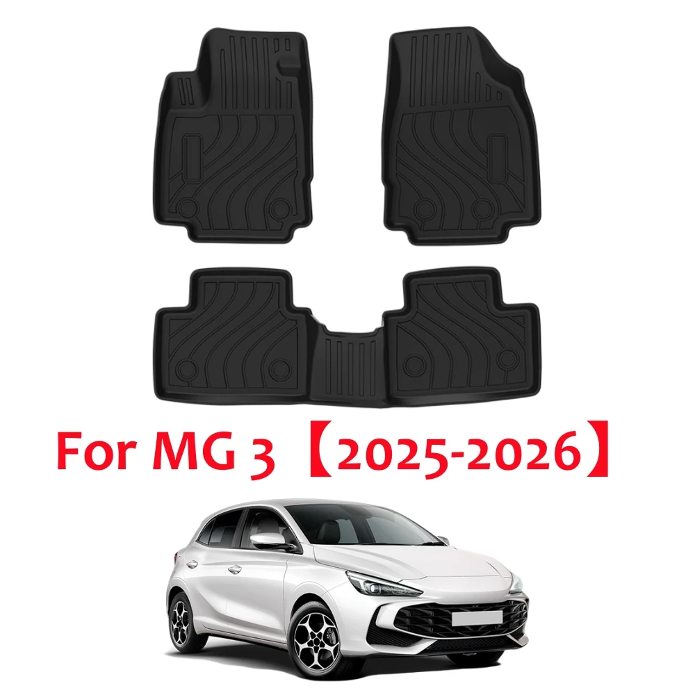 Für MG 3 TPE-Fußmatten 2025 2026, 3D-TPE-Kofferraummatte, Gepäckraummatte, wasserdicht, rutschfest, Teppich, RHD LHD – Detail 1