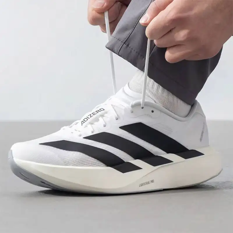 Popular Adizero White Black Pro Racing Running Shoes Lightstrike Pro Breathable Mesh Marathon Athletic Sneakers Men Women JH6206