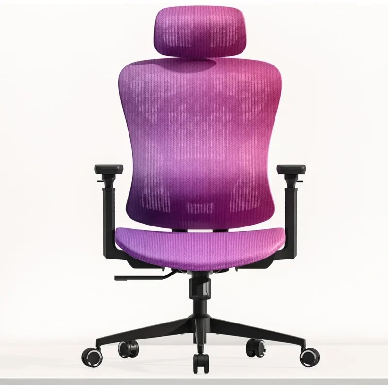 

Ergonomic Mesh Office Chair, Gradient Purple Desk Chair with 3D Armrests, Adaptive Thoracic Support, 3D Lumbar Support