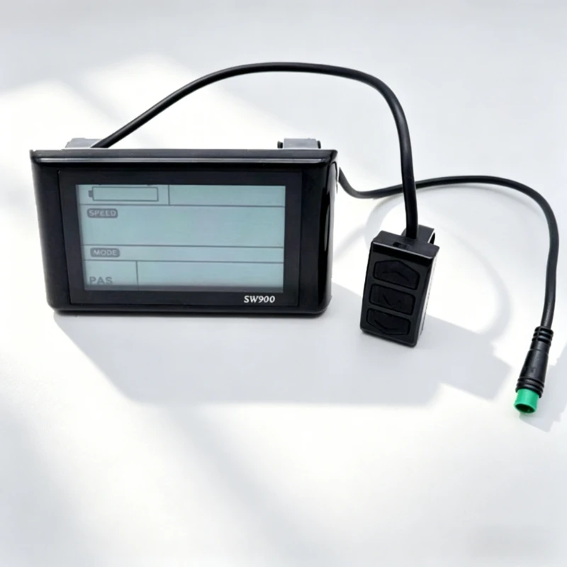Langlebiger SW900 LCD-Bildschirm Universal E-Bike Computer-Tachometer für …
