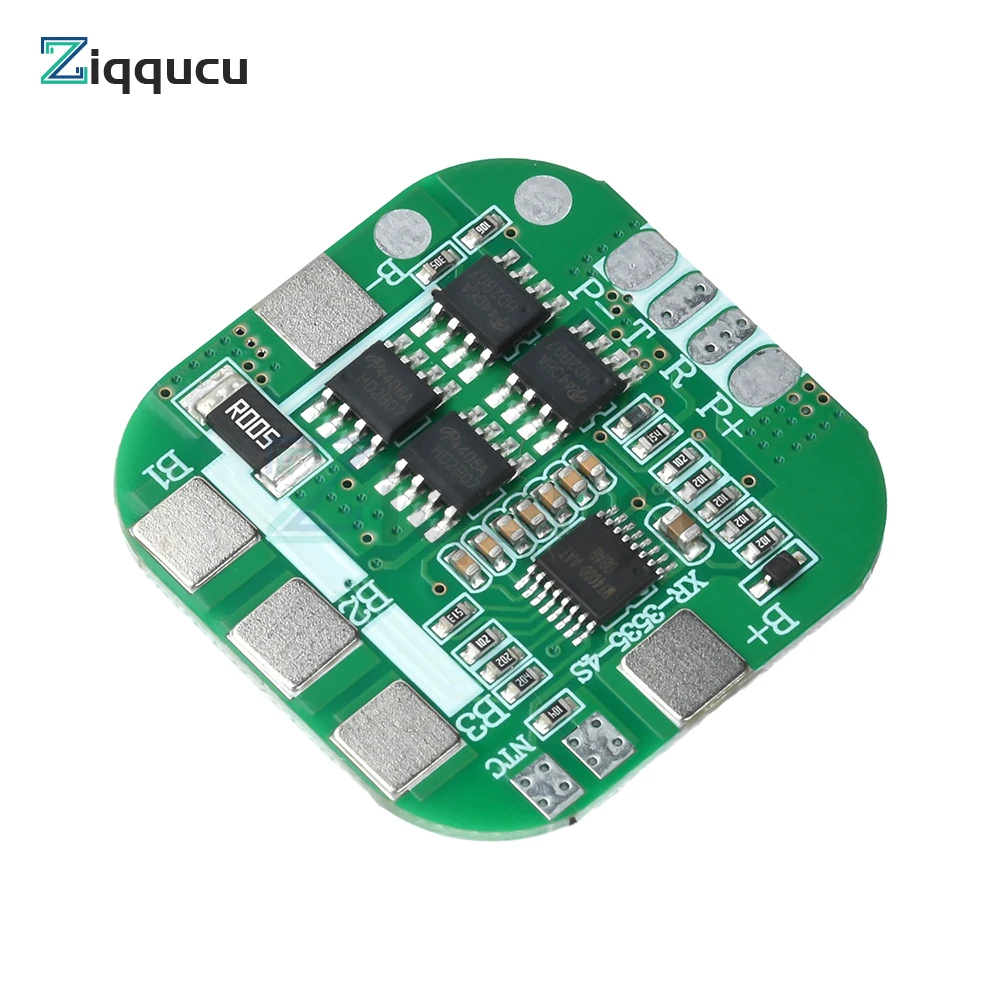 Płytka zabezpieczająca akumulator litowy BMS 4S 14.8V 8A z funkcją równoważenia portów dla akumulatorów litowych 18650.