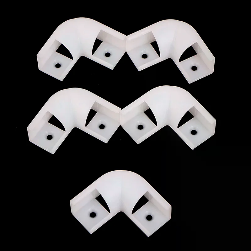 

5 шт. пластиковых угловых соединителей 90° 16x16 мм для светодиодных профилей, экологичные, для домашнего использования