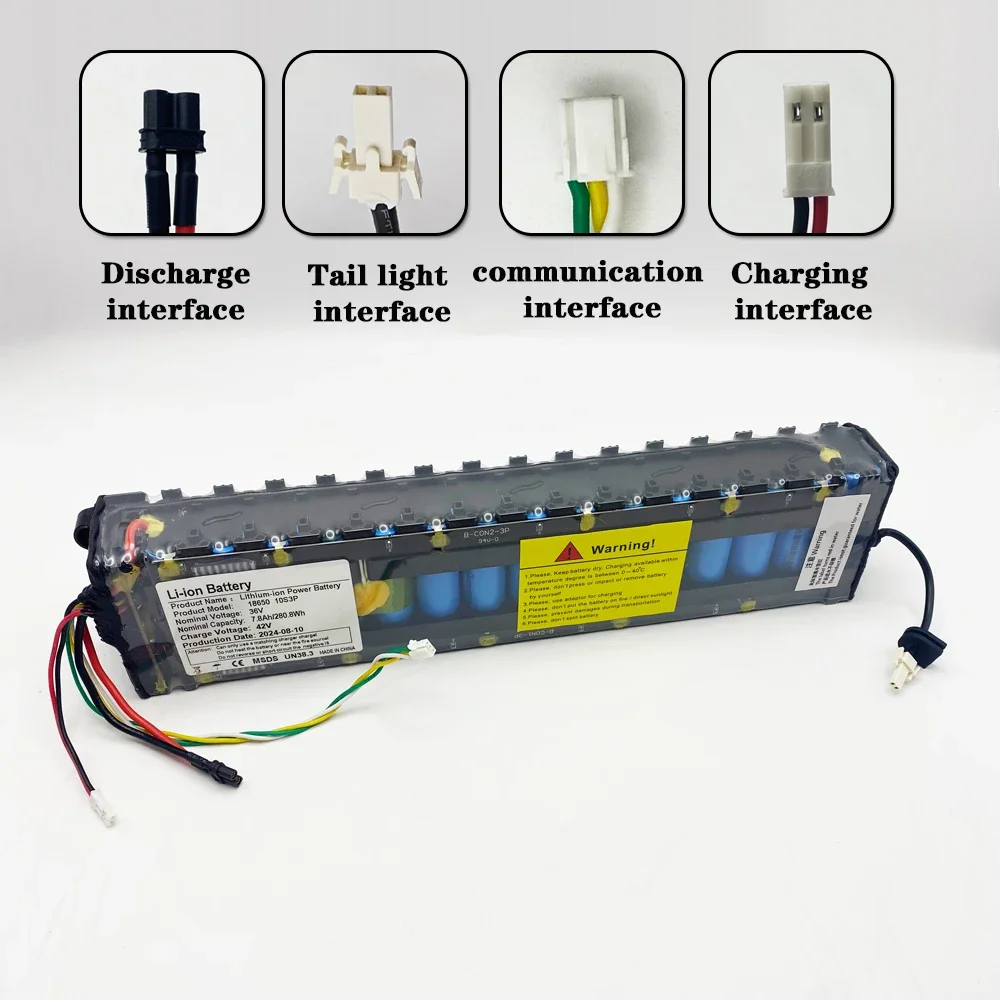 M365 Litium Ion Battery Pack 10S3P NE1003-H Cell Communication Interface  ,for Xiaomi M365 Electric Scooter 36V 7800mAh