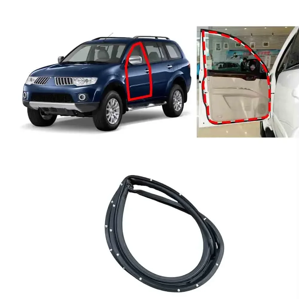 

1 Piece Door Rubber Seal for Pajero Sport KH 2007-2014 5725A329 Weather Strip for Montero Sport Sealing with Clips Door Opening