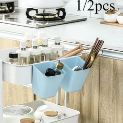 1/2pcs desk trolley hanging beauty car storage box hanging container Desk pen container storage bucket