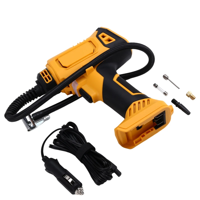 Air Compressor Automatic Tire Inflator Cordless Digital Electric Pump For Dewalt 18V 20V Battery