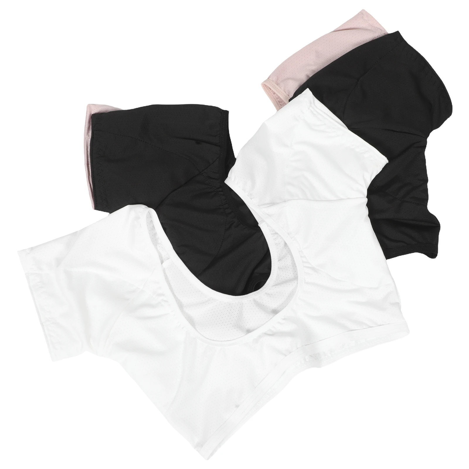 3 Pcs Sweat-absorbent Vest Dress Shields Underarm Washable Woman Undershirt Absorbing Pad Armpit Pads Sweatproof Undershirts