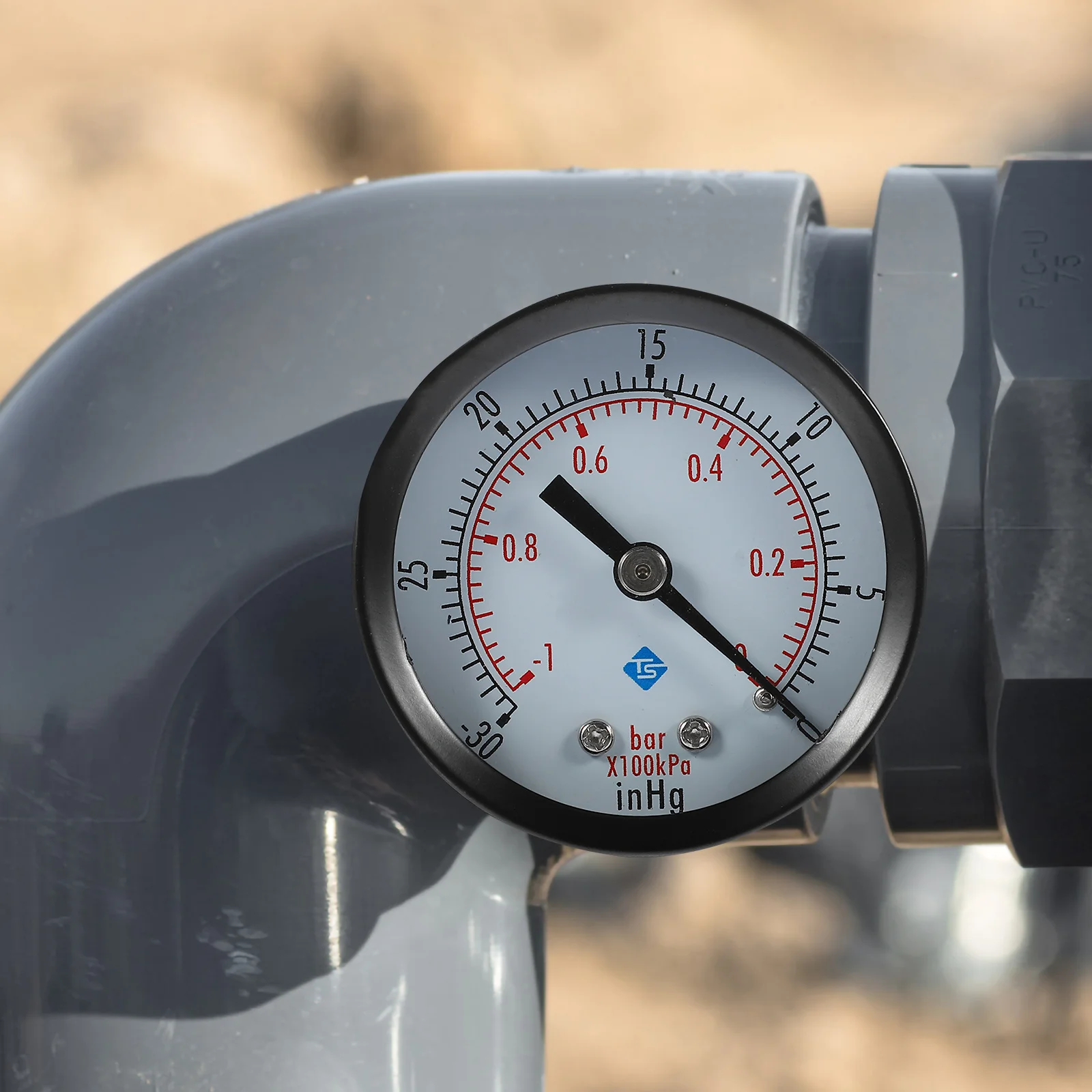 

Vacuum Pressure Gauge 0 to -1bar Measuring Range Portable for Air Compressor Water Oil Gas Vacuum Gauge Tester