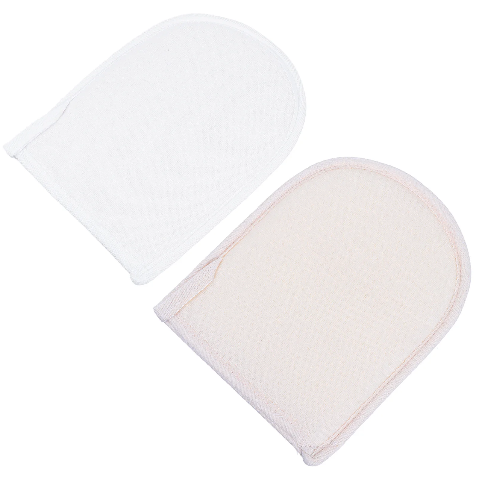 

2 шт., массажная варежка для ванны, отшелушивающий уход за кожей, глубокая очистка, скруббер для тела, мягкая губка из люфы, нежная для жирной и сухой кожи