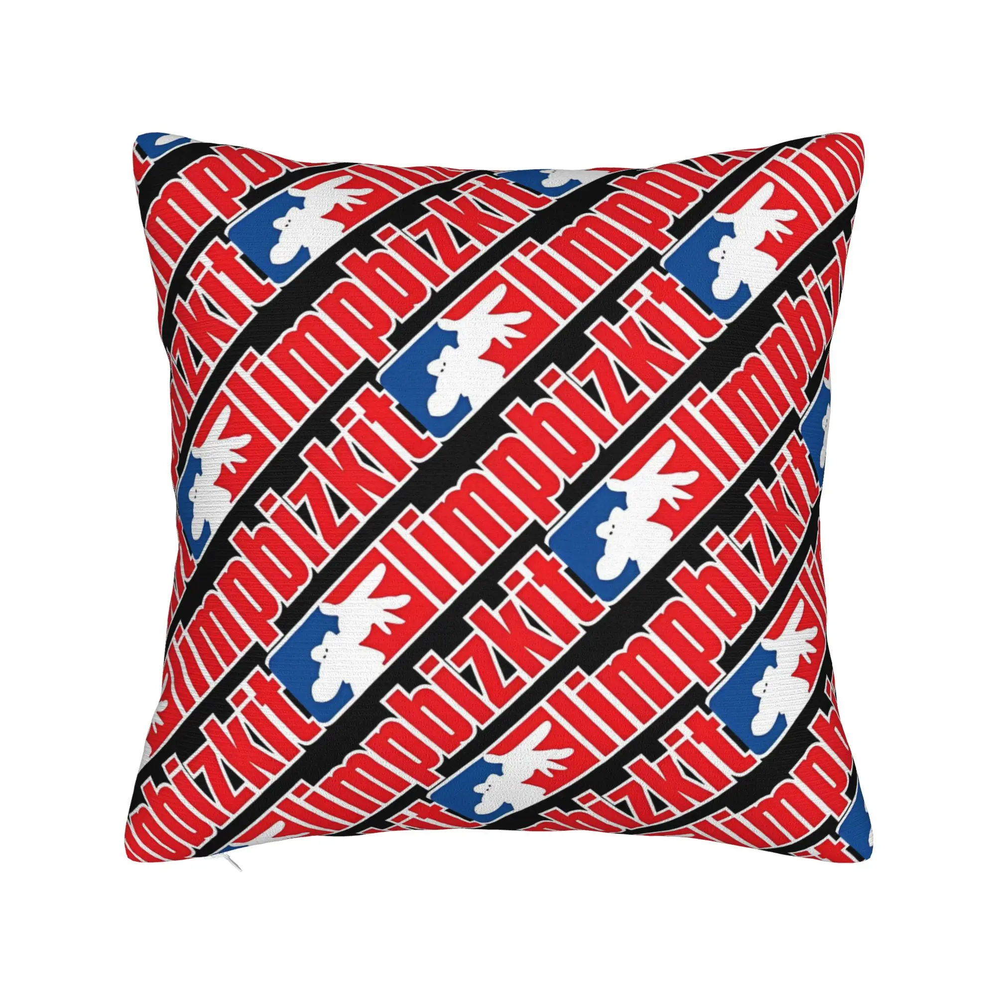 Limp Bizkit Logo Square Pillow Covers Polyester Home Rap Rock Cushion Case Cute Decorative Pillowcase 45*45