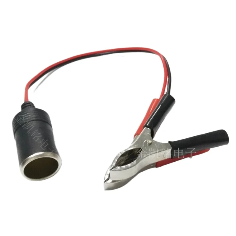 DC 12V-24V High Power Pure Copper Car Battery Clip Adapter for Cigarette Lighter Socket Universal Auto Use Connector Head 40CM