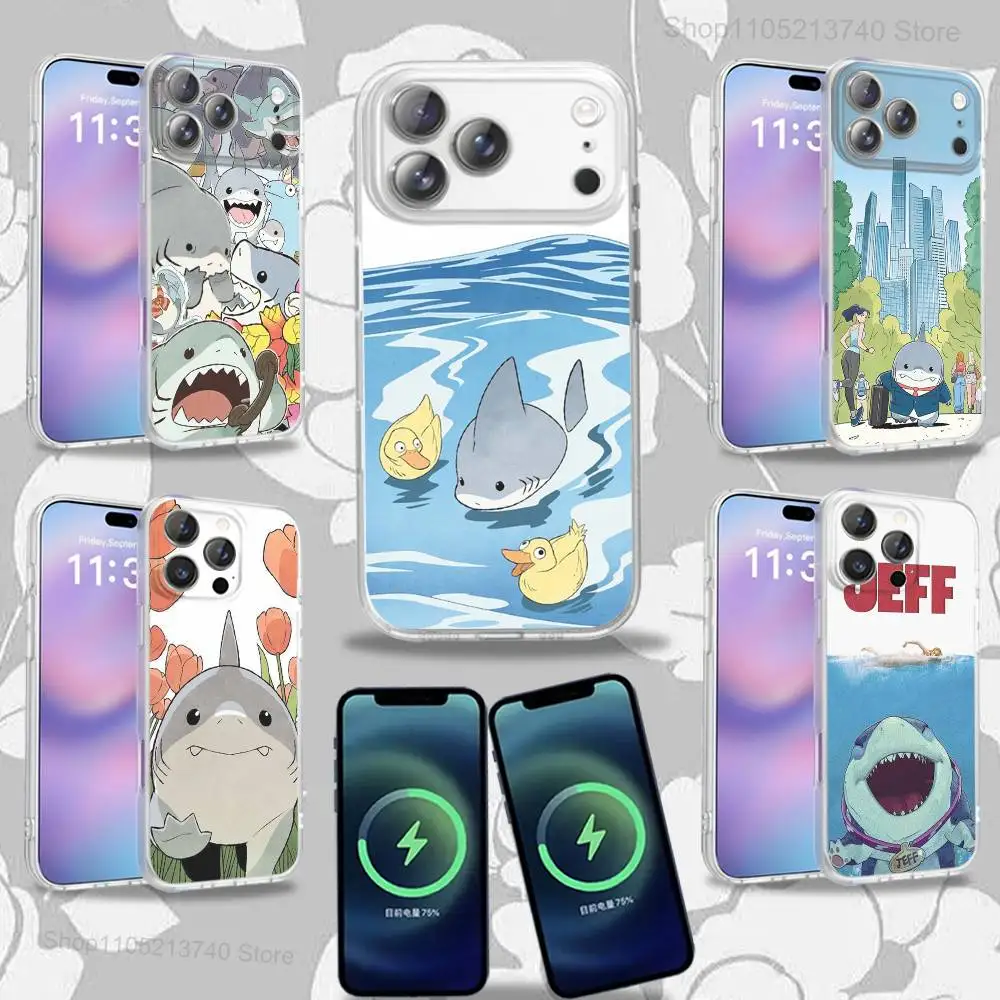 

S-Shark J-Jeff The LandS Phone Case For iPhone 16,14,11,17,13,15,12,Air,Plus,Pro,Max,E,Mini Frosted for MagSafe Magnetic