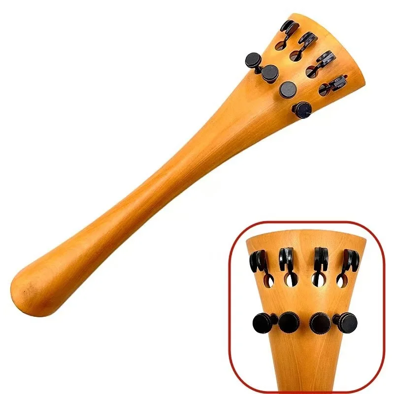 Picture 6: Integrated Double Row Fine Tuners for 3/4 4/4 Cello Full Black String Hooks Knobs