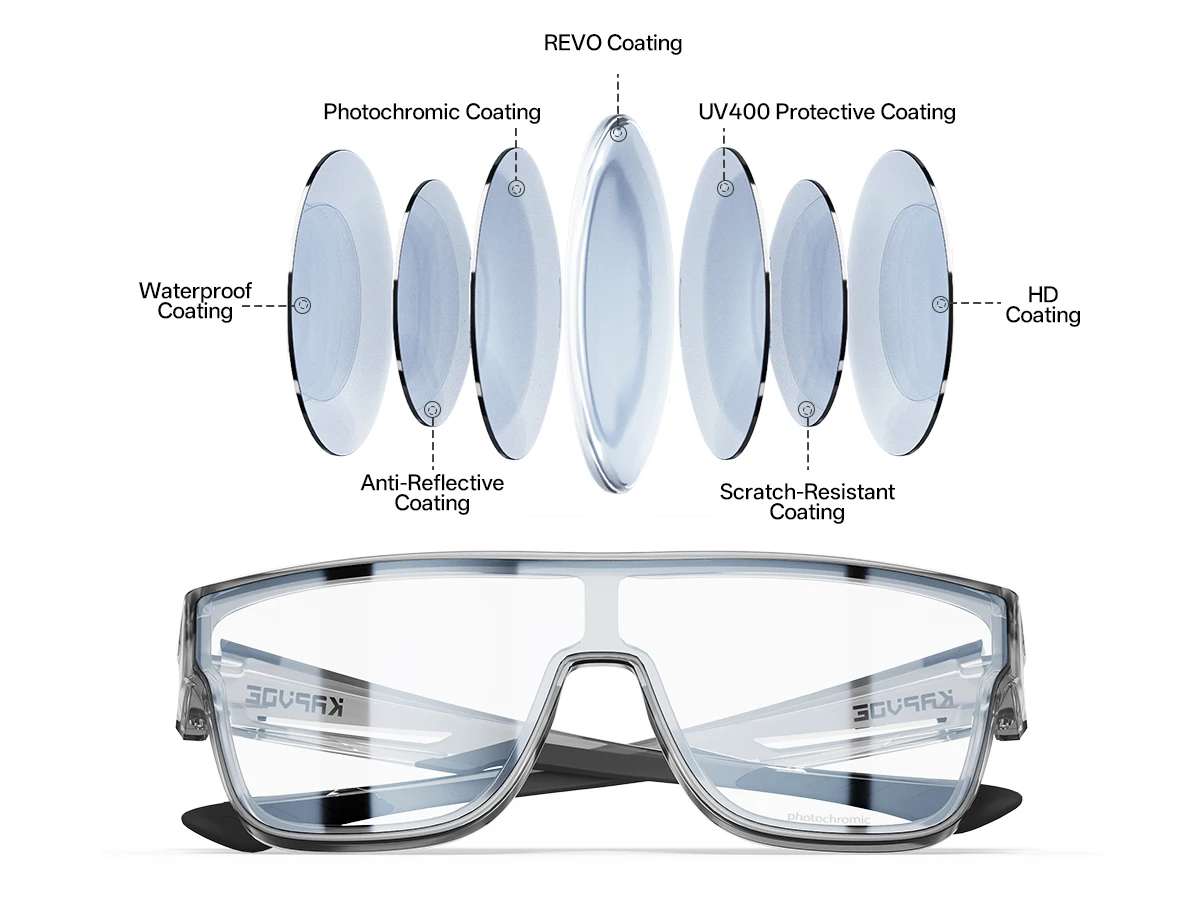 KAPVOE Neue Fitover Sonnenbrille UV400 Schutz Über Brille Träger Übergroße Quadratische Brille Männer Frauen Radfahren Laufen Gläser – Detail 19