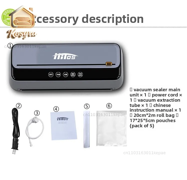 New automatic vacuum sealing machine Small commercial and household dry and wet food preservation and packaging machine
