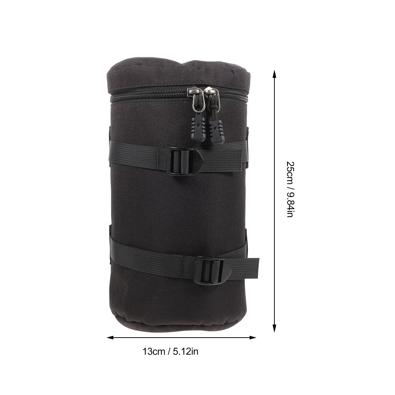 Wysokiej jakości etui na obiektyw aparatu z PU, lekkie, kompaktowe, odporne na wstrząsy, ochronne na obiektywy, przenośna torba do przechowywania, antykolizyjne etui na obiektyw.