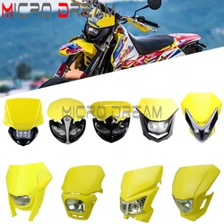 Dual Sport Supermoto Headlight Head Light Motocross Head Lamp High /Low Beam For Suzuki RMZ RM RM-Z DR-Z DR 85 125 250 400 450