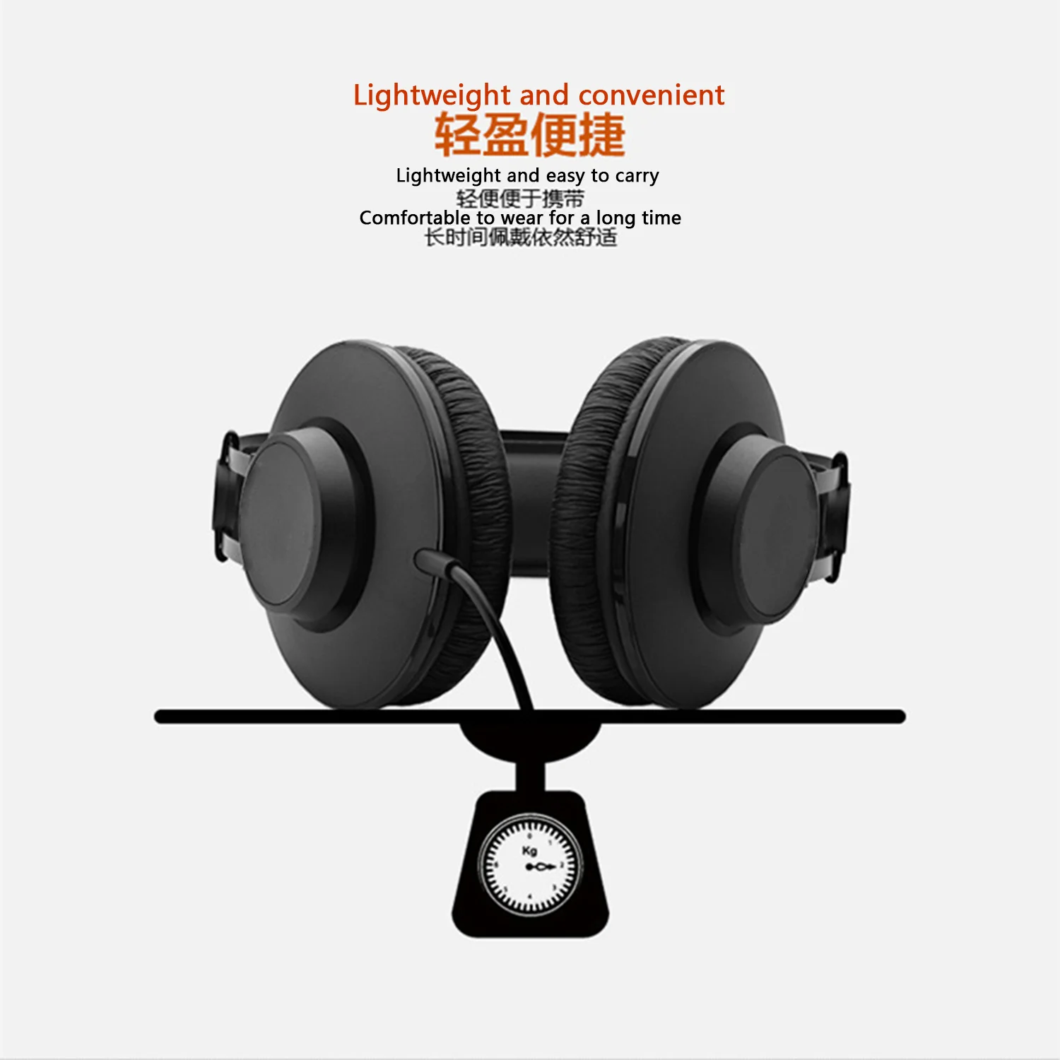 High-quality head-mounted monitoring headphones for recording professional headsets, electronic keyboards, drums, electric guita