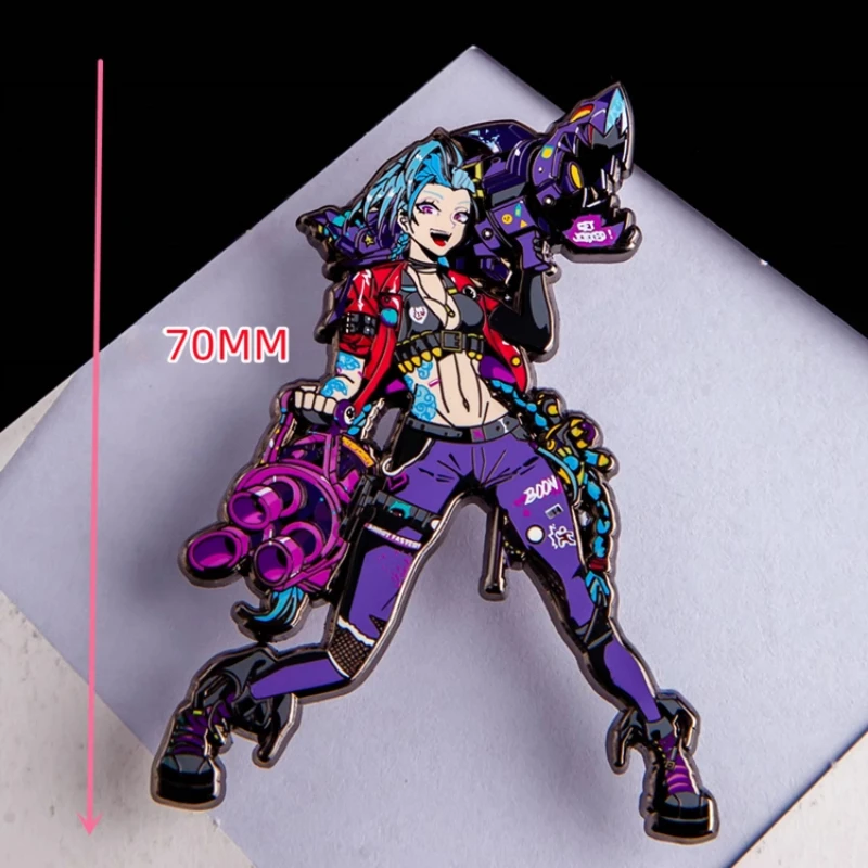 Arcane Jinx Pin Jewelry Set 2025 Hot Game Cartoon Periphery Enamel Brooch Lapel Badge for Fans Collection Accessories