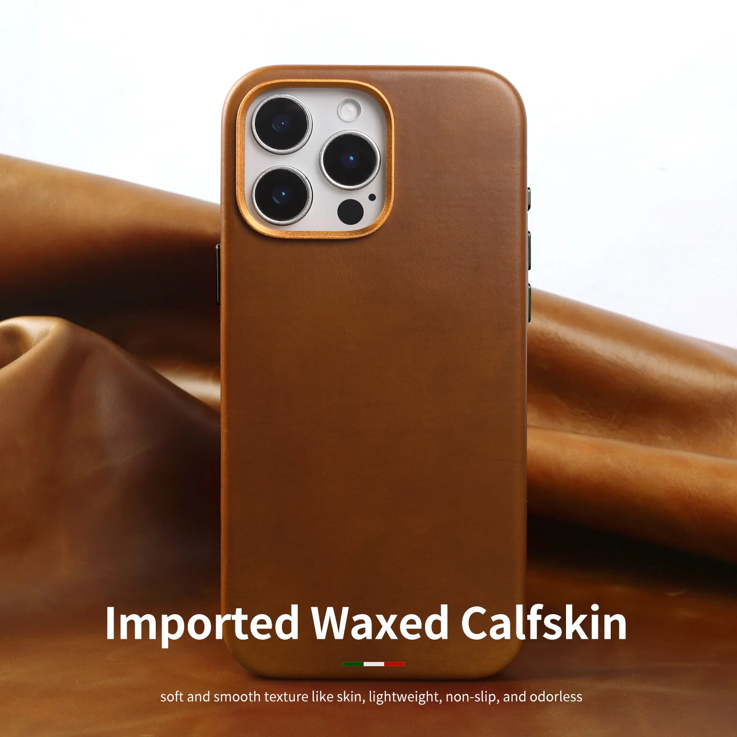 

Роскошный магнитный чехол из натуральной кожи для Iphone 16 Pro Max 16pro 16, деловой масляный воск Magsafe, задняя крышка для телефона, полностью упакованные чехлы