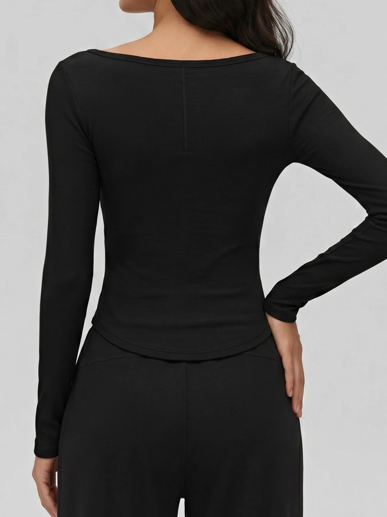 女性用モーダル長袖ヨガトップス スリムフィット ワークアウト - Yoga Fitness Stretching のレビューと価格