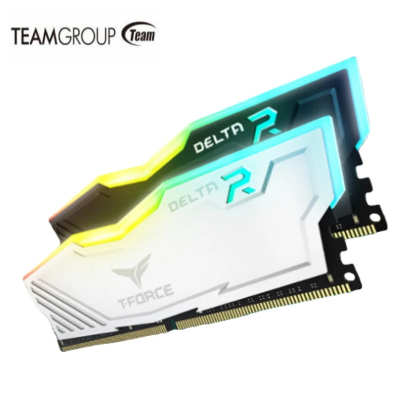 

TEAMGROUP T-Force Delta RGB DDR4 8GB 16GB 3600MHz CL18 Desktop Gaming Memory Ram - WHITE / BLACK