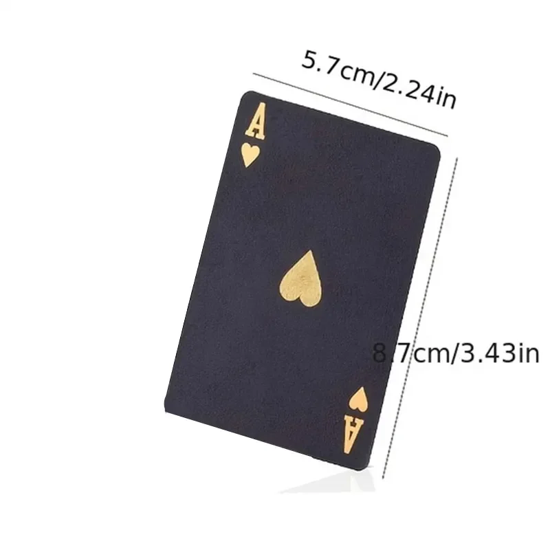 Black Gold Poker game card set waterproof poker set Magic Dmagic packaging board game gift collection